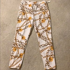 Nicki Minaj Gold Chain High Rise Pants